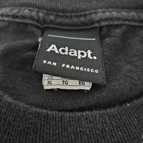 Adapt Black and Orange Local Short Sleeve T-shirt Men's XL - Picture 3 of 6